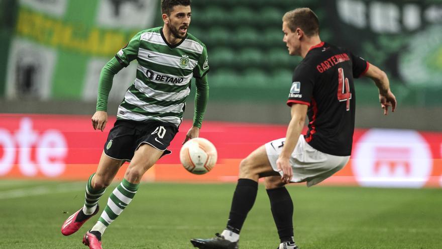 Resumen, goles y highlights del Sporting Lisboa 1 - 1 Midtjylland del partido de ida de los play-offs de Europa League