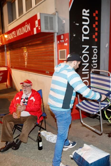 Colas en El Molinón para las entradas ante el Valladolid