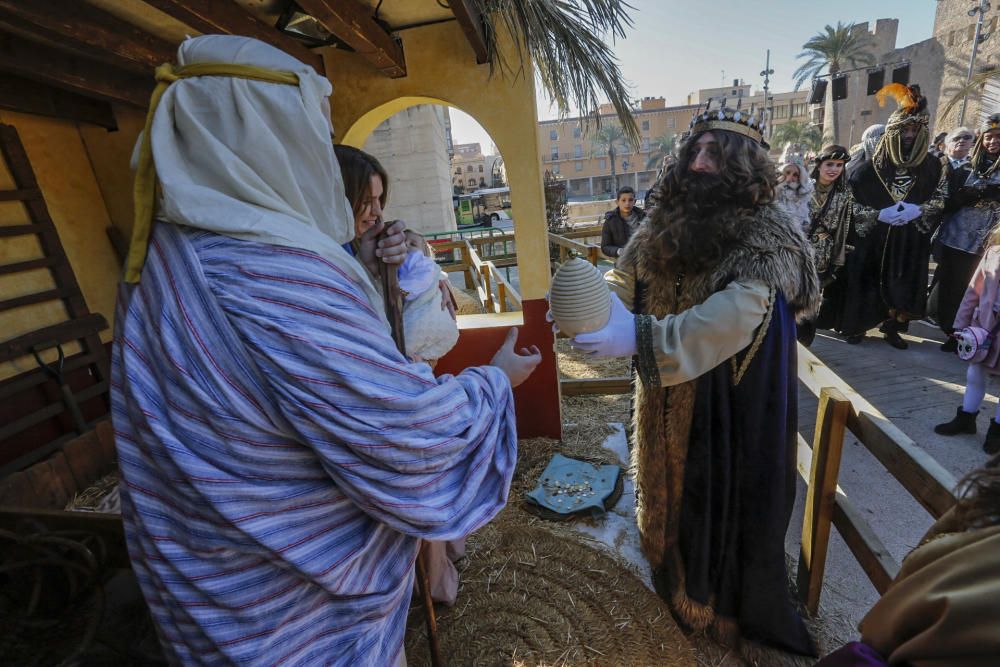 Los Reyes Magos en el Belén Viviente de Elche