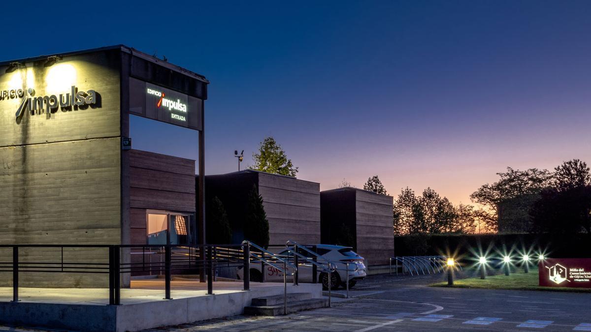 Exterior de las instalaciones de Gijón Impulsa