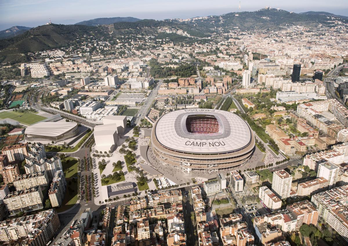 Una maqueta del nuevo Camp Nou.