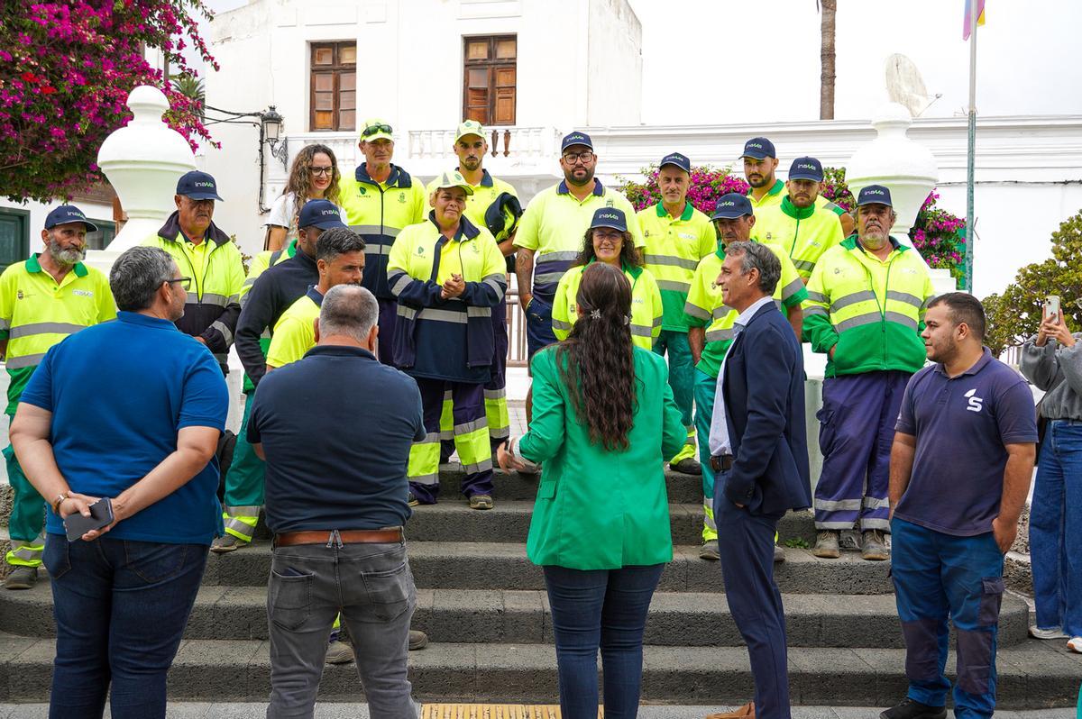 El Ayuntamiento de Haría invierte 600.000 euros en la mejora de sus espacios públicos.