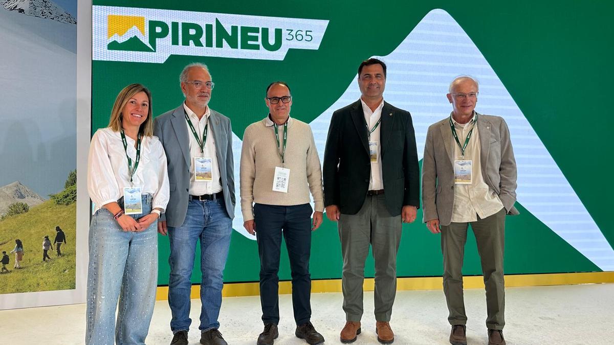 Els respresentants de la Cerdanya a la presentació de la temporada d'hivern de Ferrocarrils