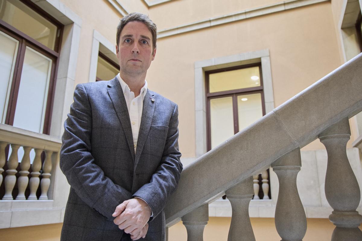 Jordi Masquef, a l'Ajuntament de Figueres.