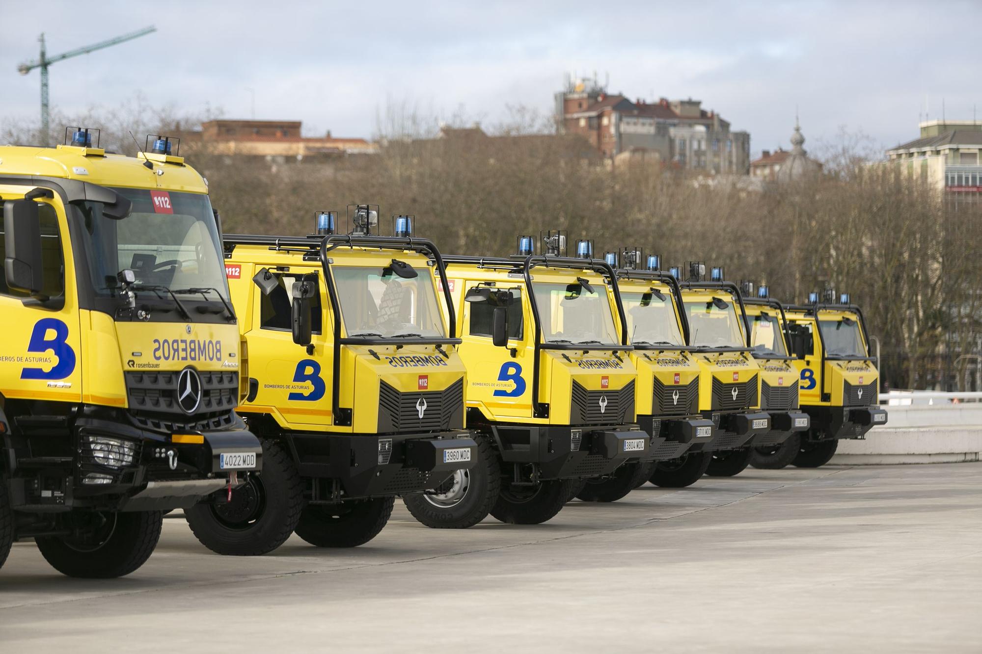 Así son los nuevos camiones de bomberos de Asturias