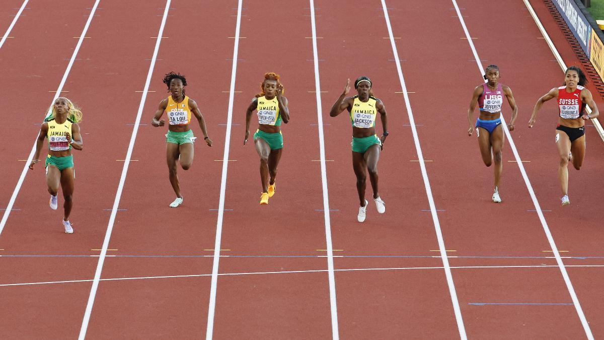 Fraser-Pryce fue la más rápida en la final de 100 lisos