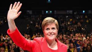 La Primera Ministra de Escocia y líder del Partido Nacional Escocés (SNP), Nicola Sturgeon