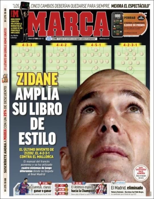 Portada MARCA sábado 27 junio 2020