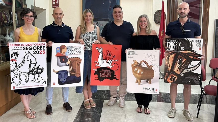 El concurso de carteles de la Entrada de Toros y Caballos de Segorbe ya tiene ganadores