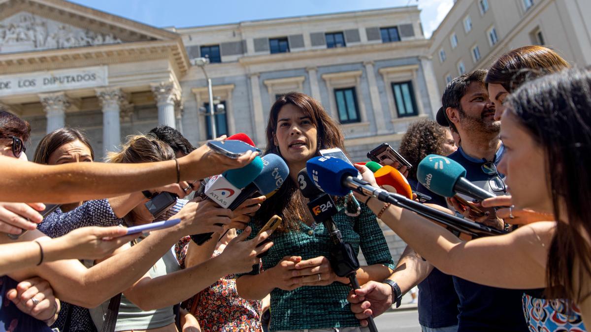 Rueda de prensa portavoz de Podemos, Isa Serra