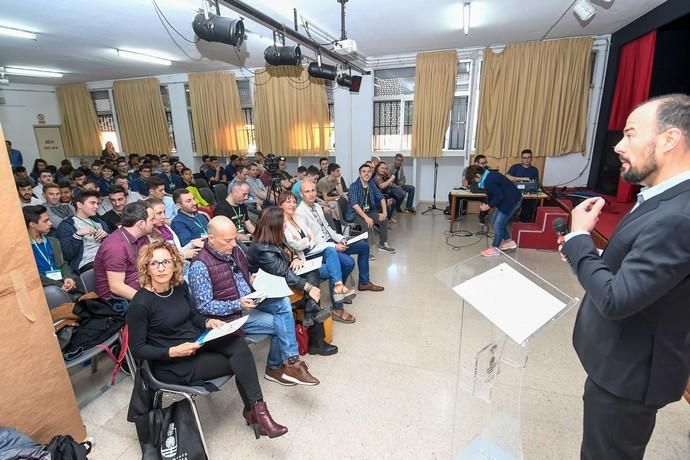 GRAN CANARIA  18-03-19   VECINDARIO. SANTA LUCIA DE TIRAJANA.   Encuentro Internacional en Santa Lucía. Acto de apertura del Encuentro Internacional, con alumnos de Francia, Portugal, Eslovenia, Turquía y de Santa Lucía en el IES Santa Lucia.  FOTOS: JUAN CASTRO  | 18/03/2019 | Fotógrafo: Juan Carlos Castro