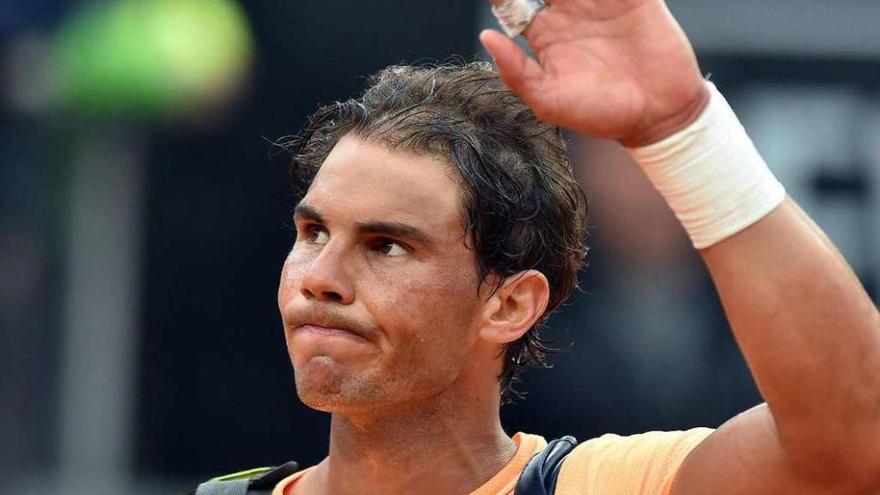 Rafael Nadal, tras perder contra Djokovic en el torneo de Roma. // Ettore Ferrari