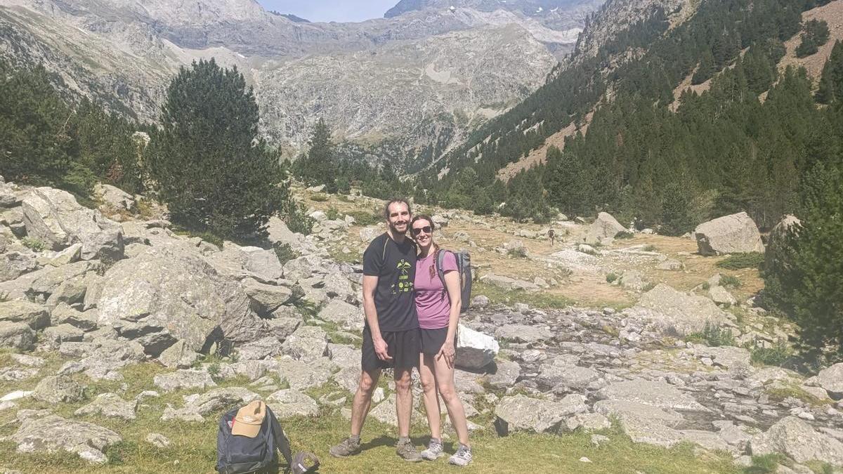 Pedro y Antònia Maria, en las montañas aragonesas.