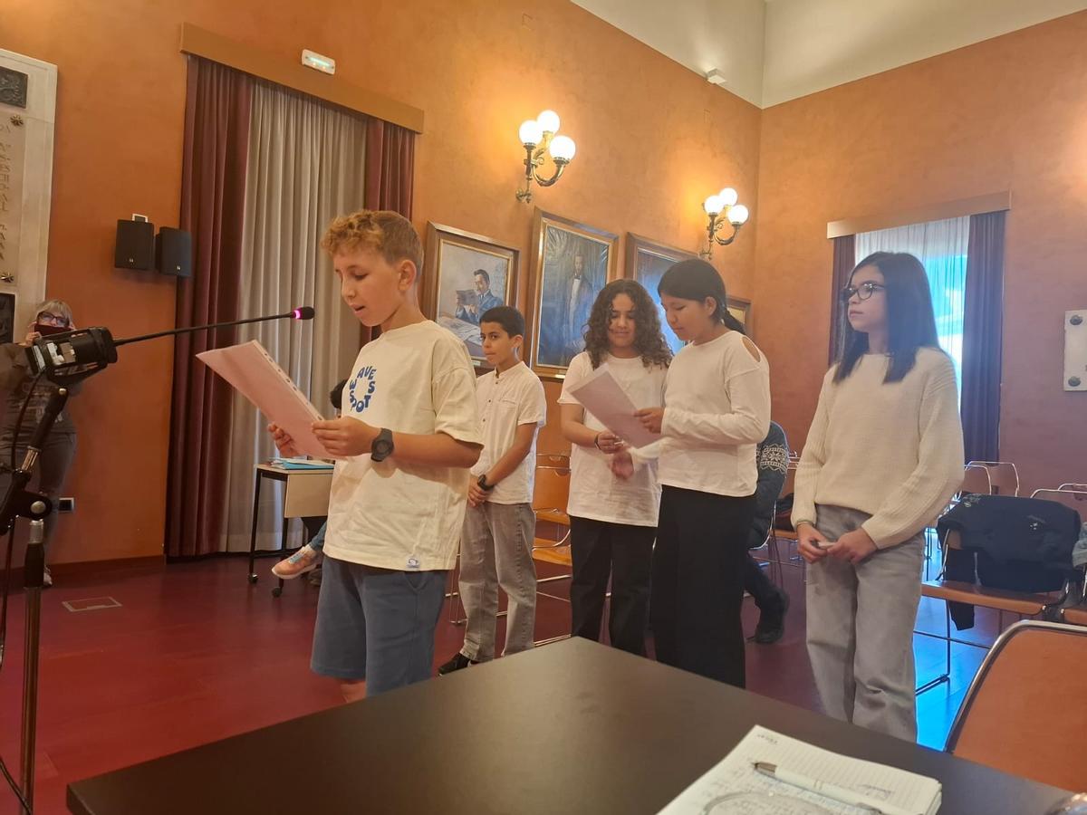 Alumnes de la Renaixença i Fedac Manresa al ple municipal