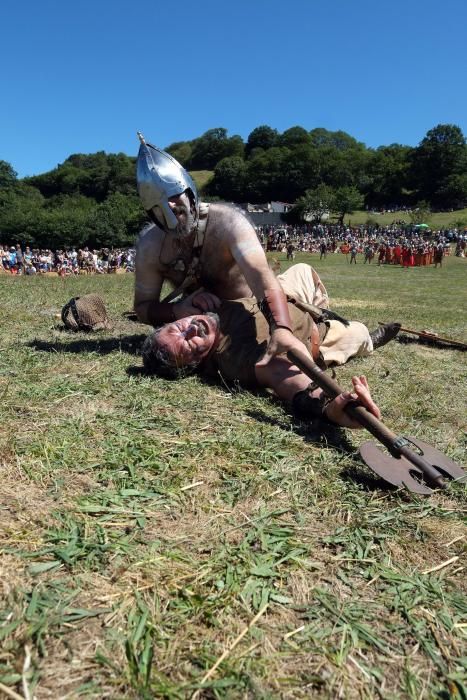 Batalla en la fiesta Astur romana en Carabanzo