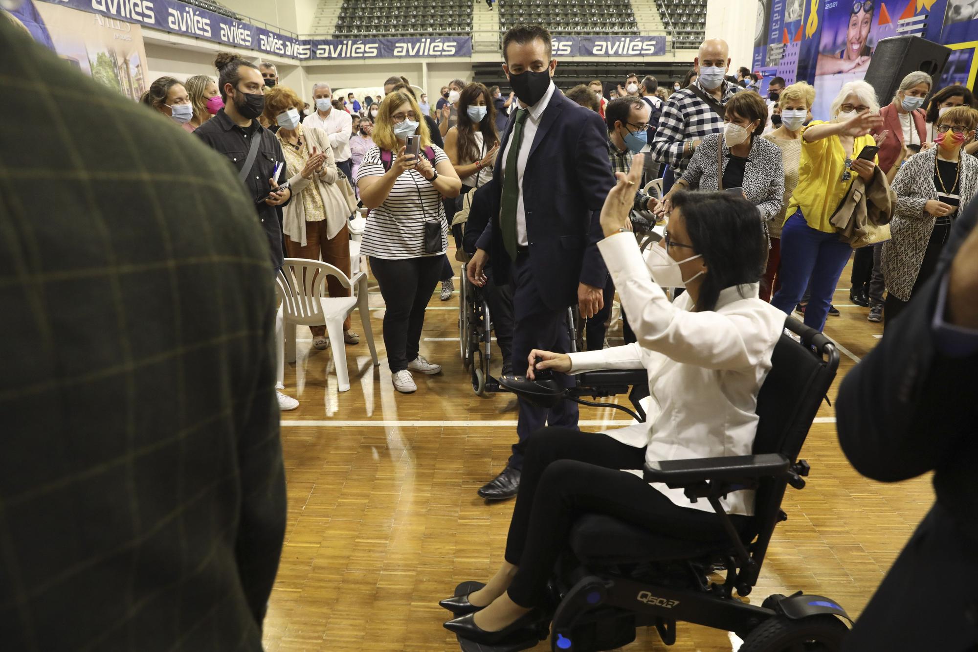 Teresa Perales, en Avilés