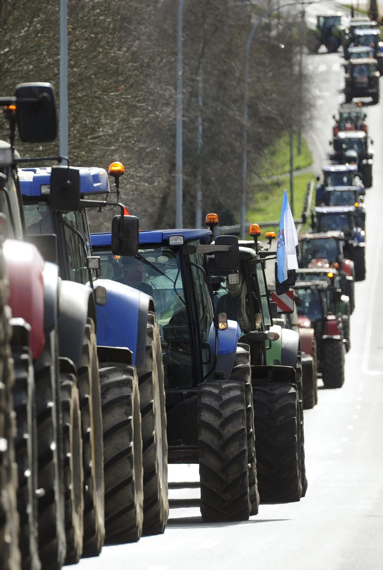 Protestas de los agricultores en Galicia