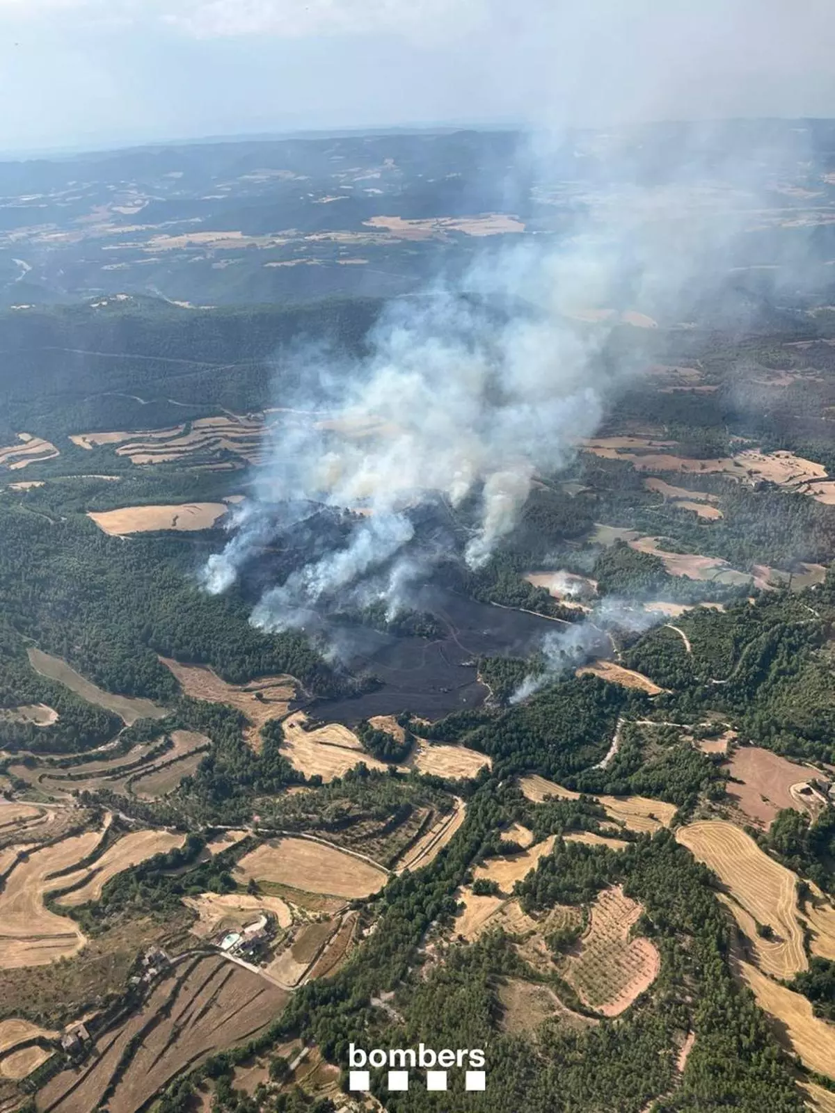 Un incendio forestal en Rajadell calcina 30,5 hectáreas