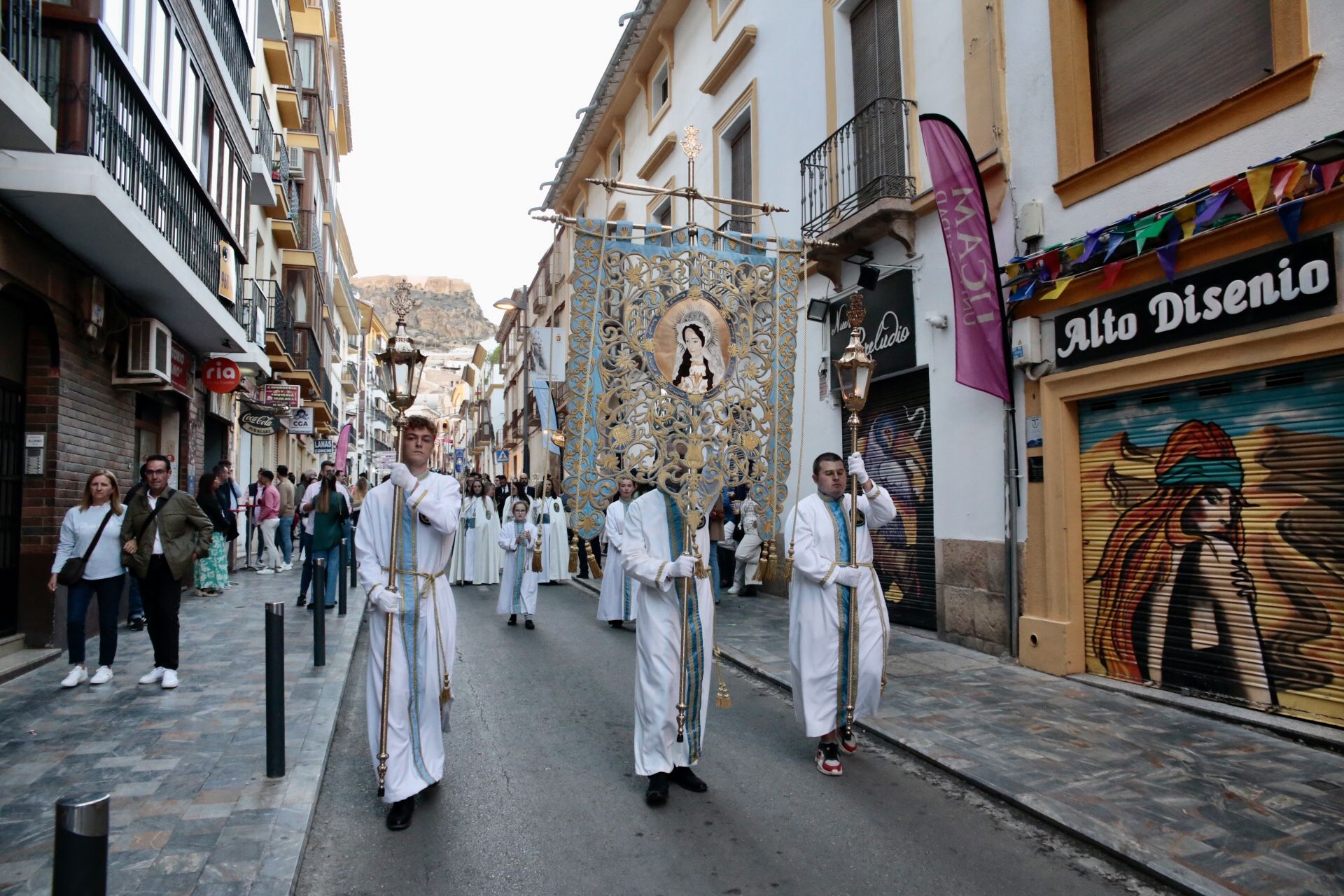 Las mejores fotos de la Peregrinación y los cortejos religiosos de la Santa Misa en Lorca