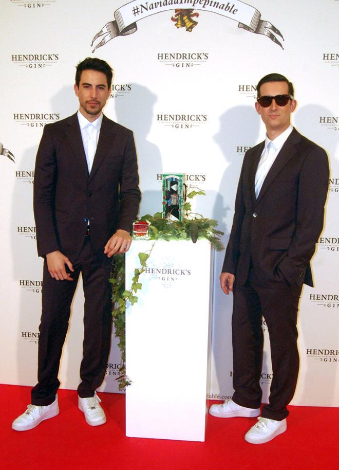 Pepino Marino y Crawford en un acto de Hendricks en Madrid