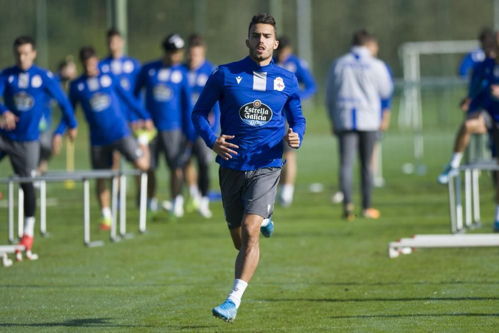 La plantilla deportivista regresa a los entrenamientos para comenzar a preparar la visita al Racing de Santander del próximo sábado.