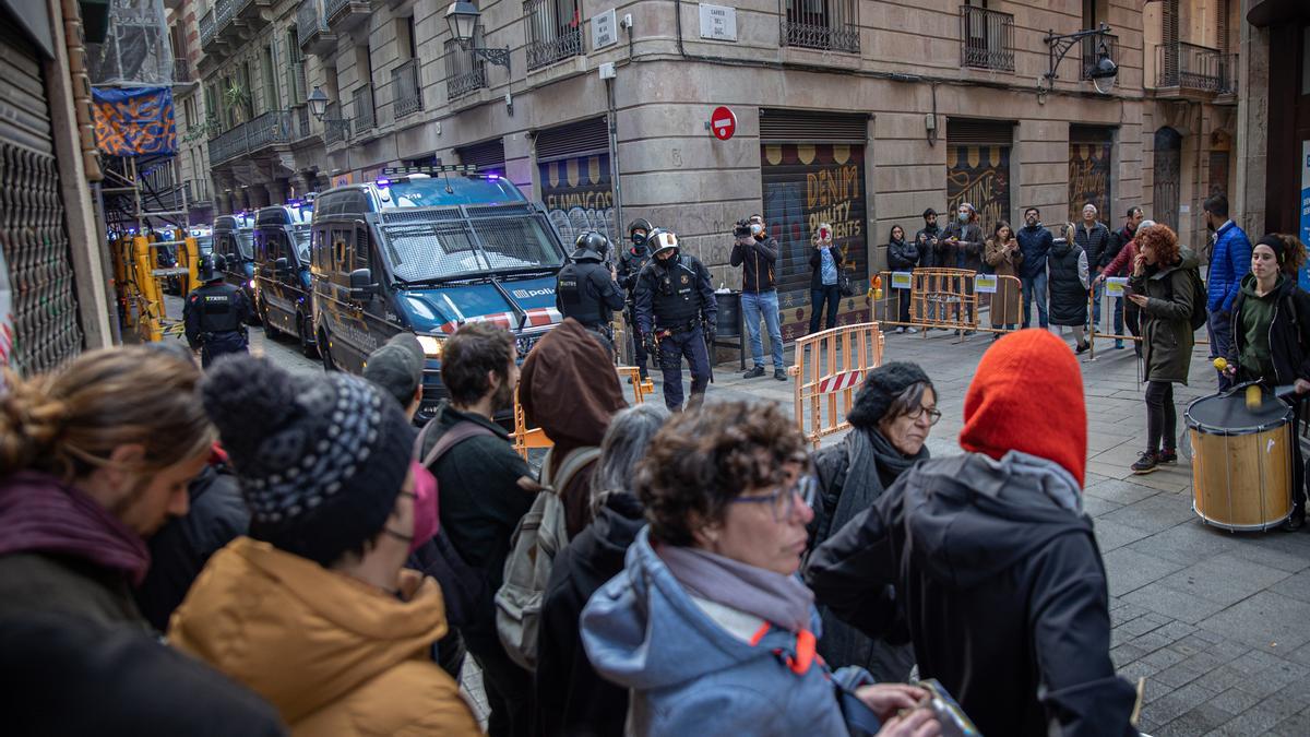 Macrodesahucio en Barcelona