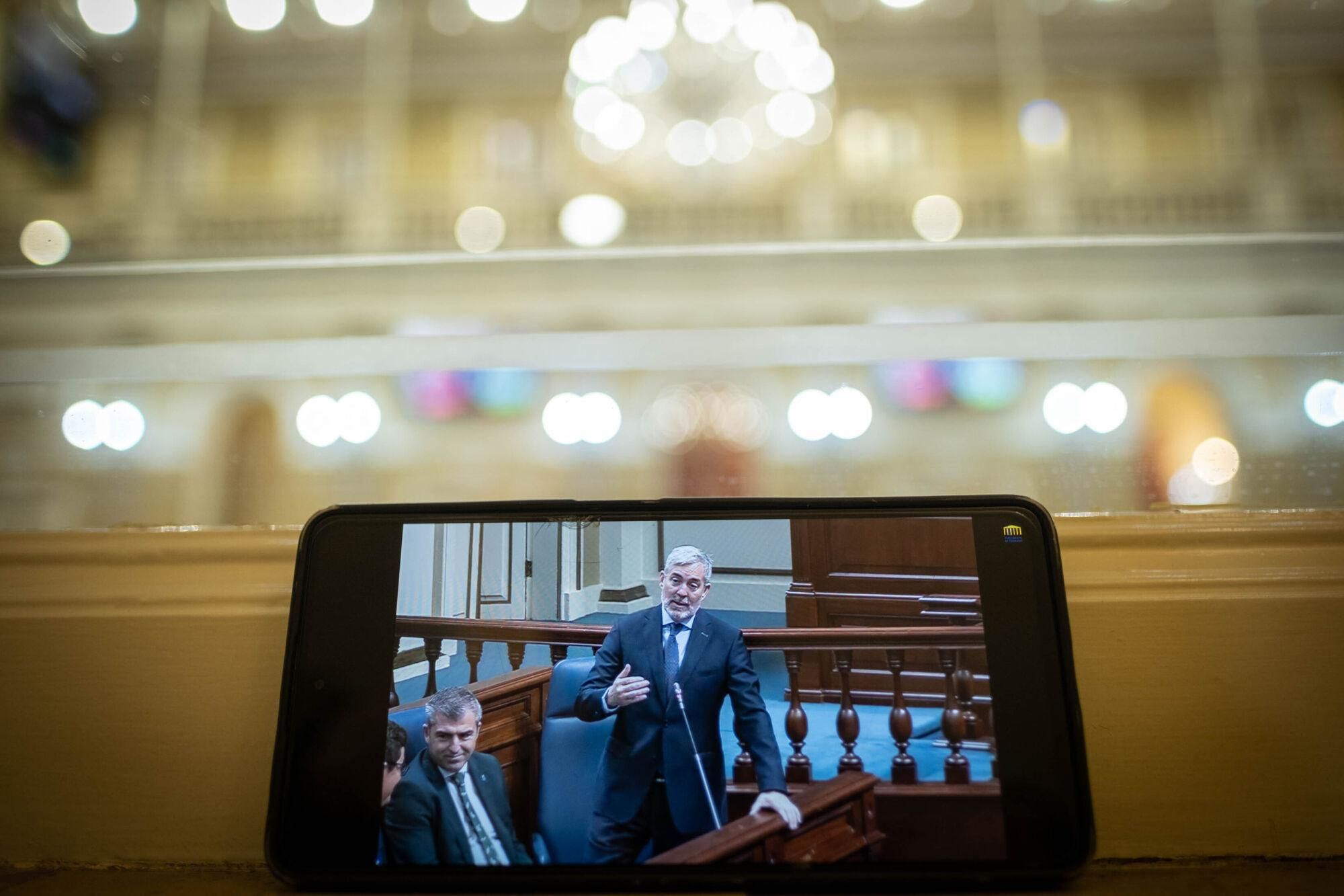 Pleno del Parlamento de Canarias.