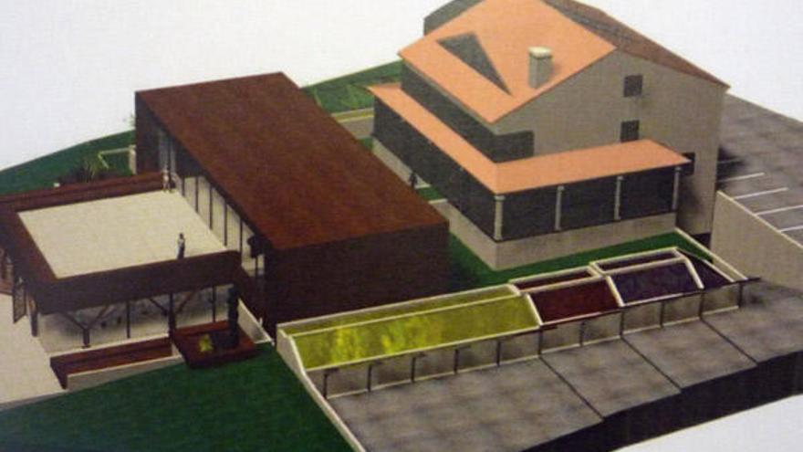 Recreación del futuro hotel "Angusta", en Seixide-Coiro.  // FdV