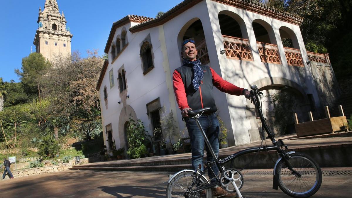 Mark Scrancher, dueño de The Bike Club, en la masía 'secreta' tras el Palau Nacional de Montjuïc