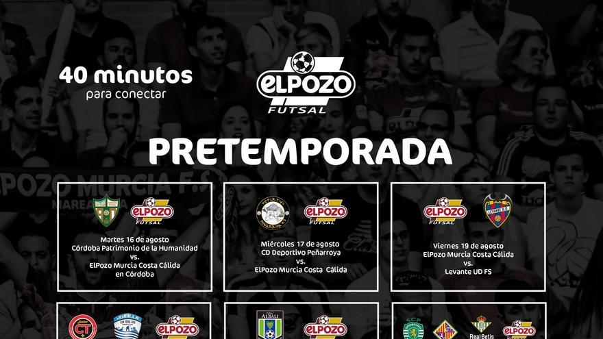 ElPozo se enfrentará al Córdoba en el primero de los nueve amistoso que tiene planificados