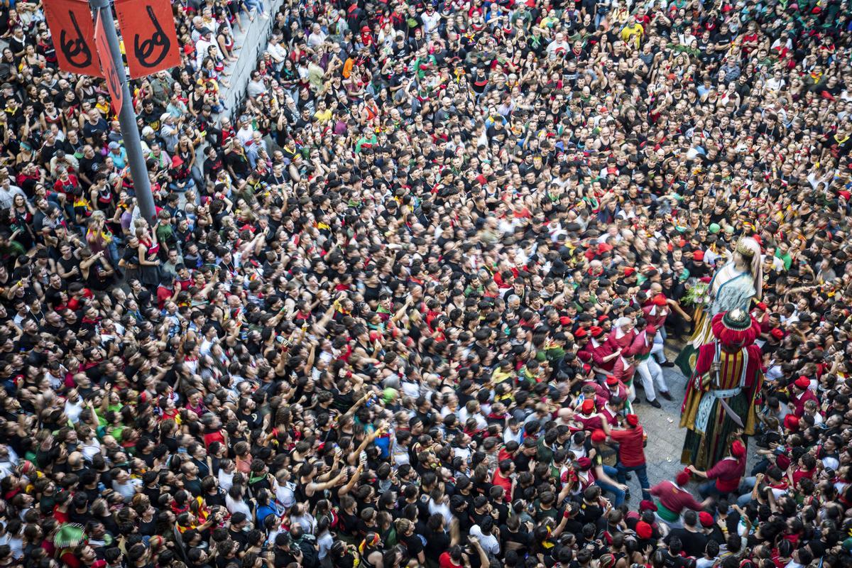 El Passacarrers de Patum d'aquest dimecres al vespre, en imatges