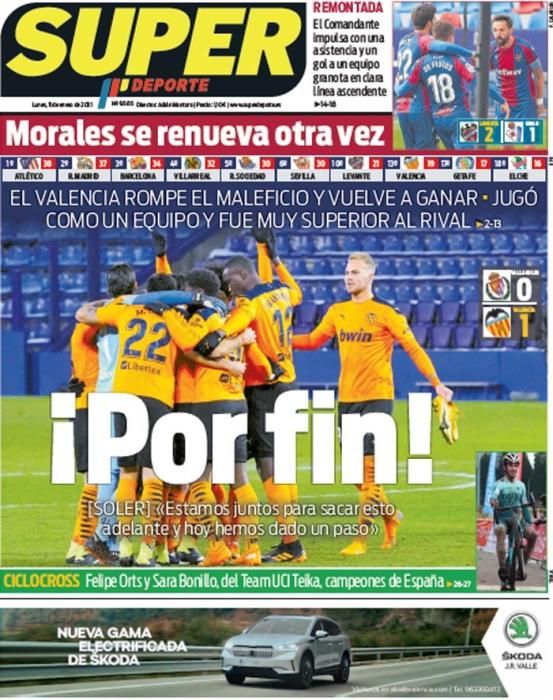 Portada SUPERDEPORTE lunes 11 enero 2021