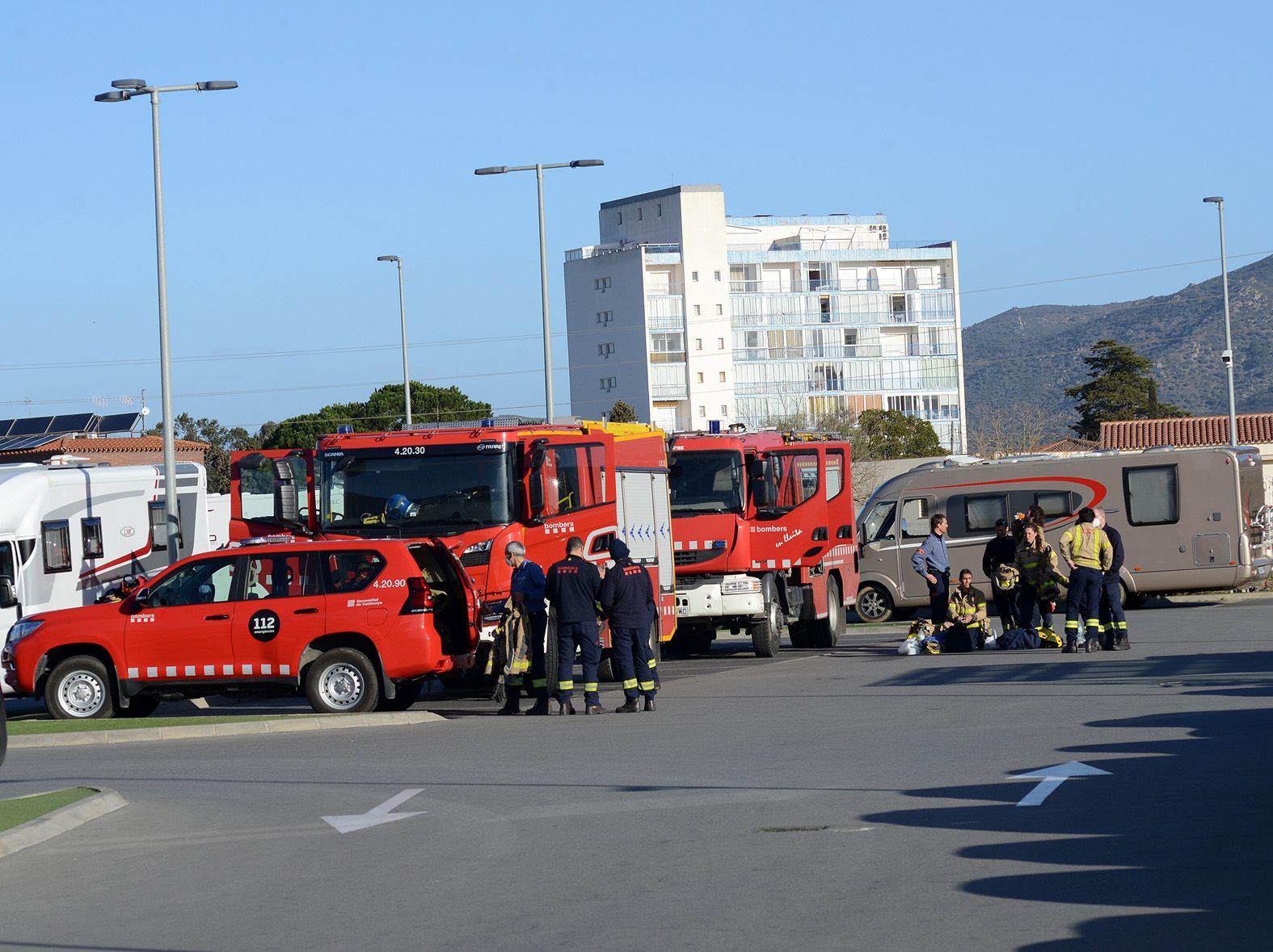 Gran incendi forestal a Roses