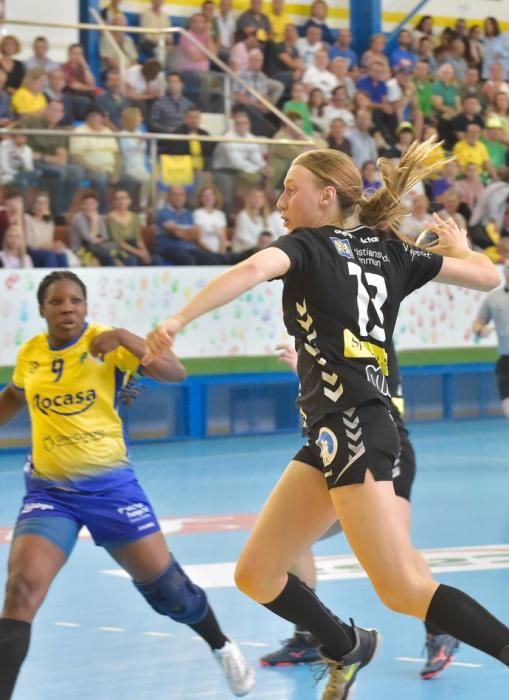 07-04-2019 TELDE. Ida de las semifinales de la Challenge Cup entre el Rocasa de Gran Canaria y el Kristianstad Handboll de Suecia  | 07/04/2019 | Fotógrafo: Andrés Cruz