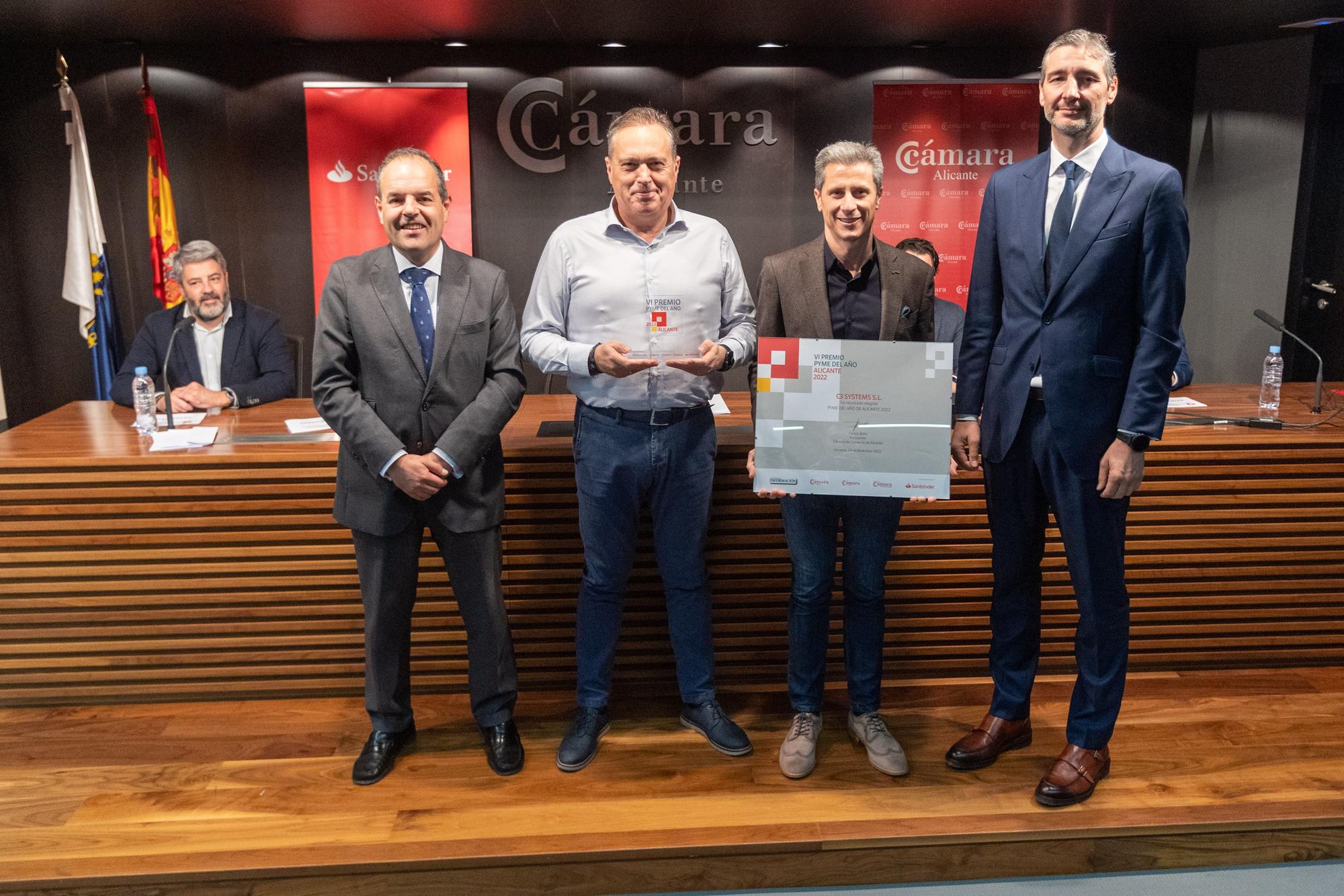 La Cámara de Comercio y Banco Santander entregan los premios a las Pyme 2022