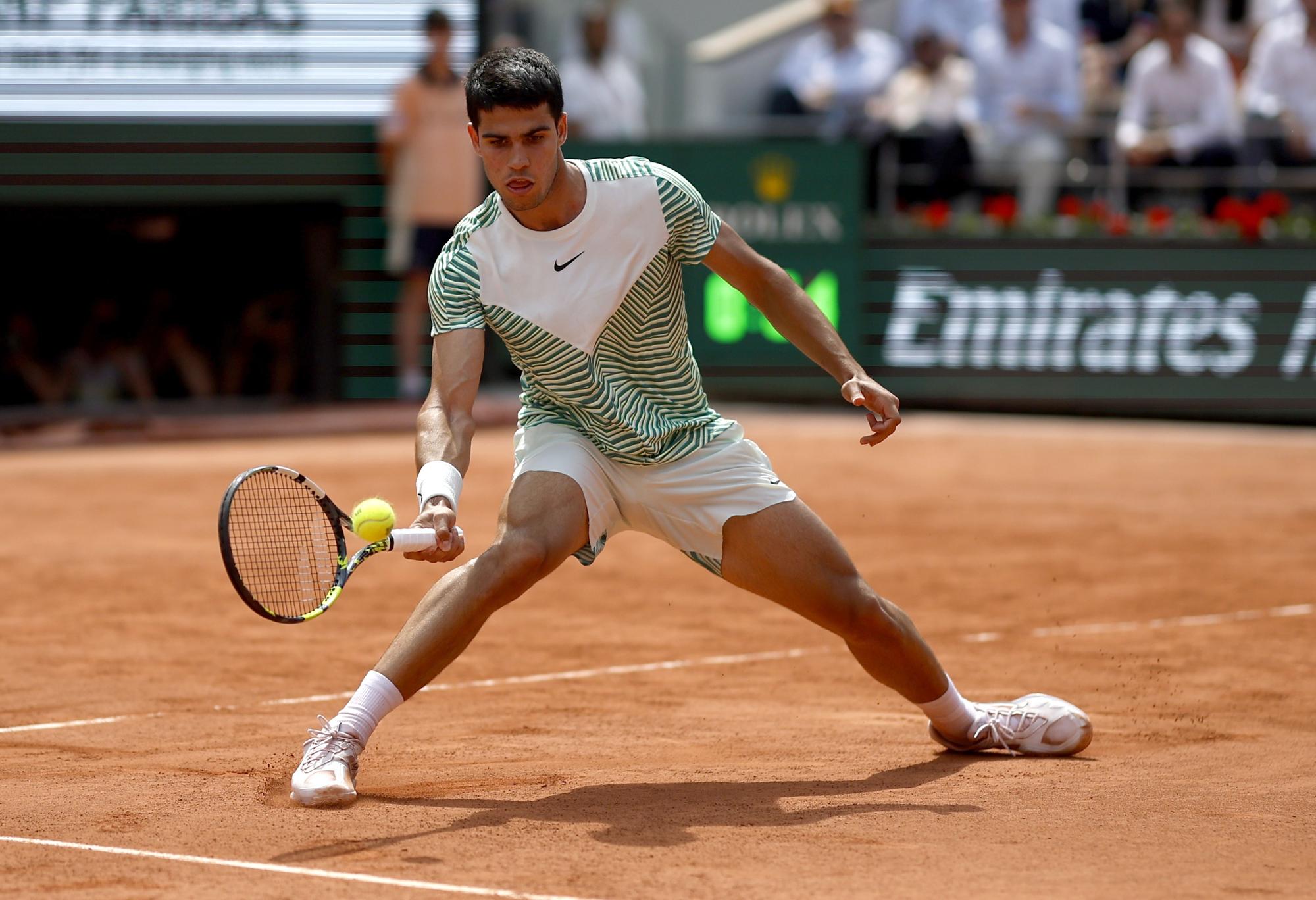 Roland Garros: Carlos Alcaraz - Novak Djokovic, en imágenes