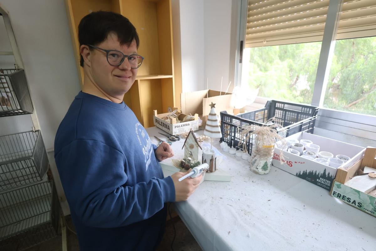 Taller del centro navideño.