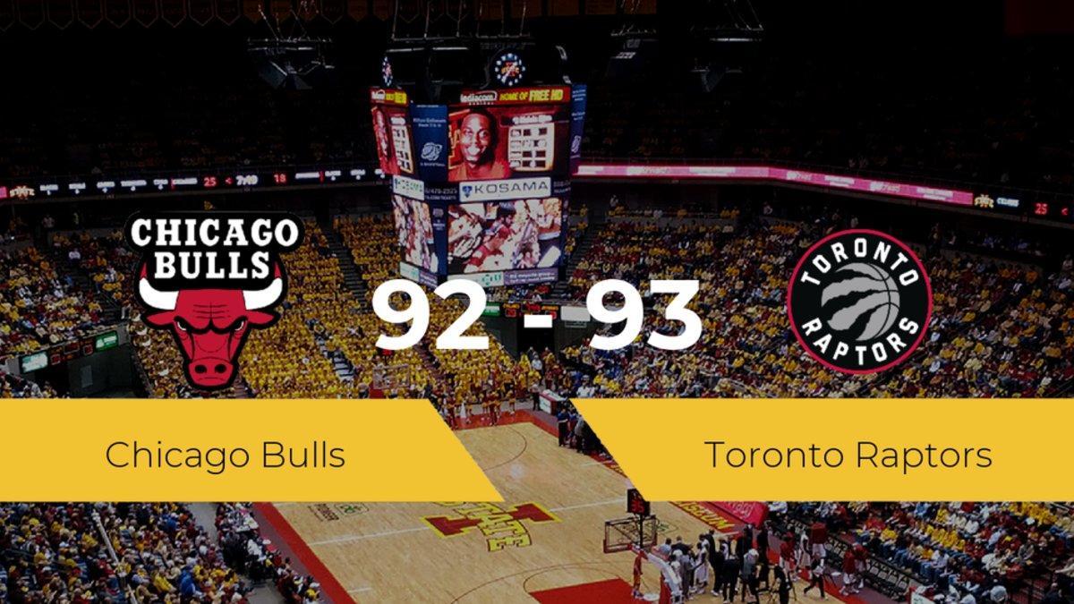 Toronto Raptors se impone a Chicago Bulls por 92-93