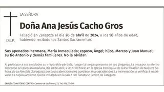 Doña Ana Jesús Cacho Gros