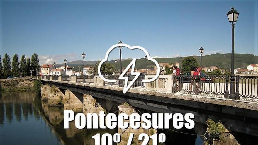 El tiempo en Pontecesures: previsión meteorológica para hoy, viernes 1 de mayo