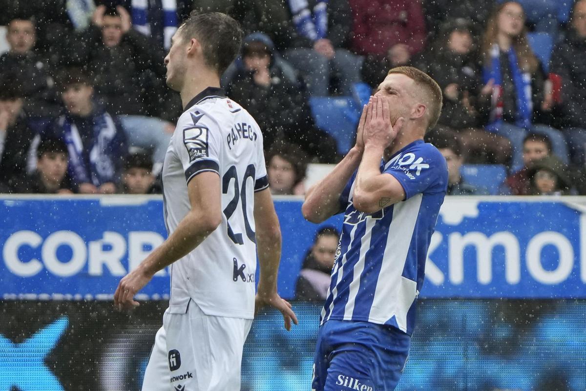 Carlos Vicente, la temporada pasada, la de su estreno en Primera con el Alavés.