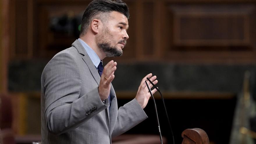 Rufián, sobre una guerra contra el fascismo: &quot;Sí, yo iría&quot;