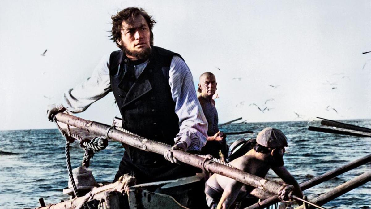 Gregory Peck és el capità Ahab a la versió cinematogràfica de "Moby Dick"