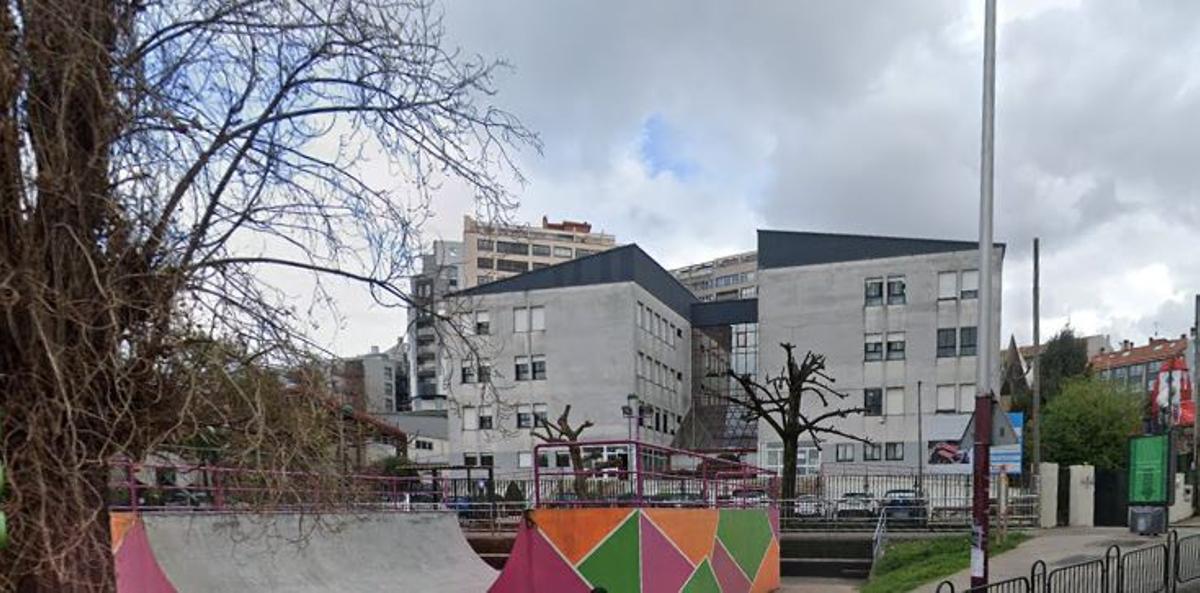 Exterior del IES Castelao, en O Calvario.