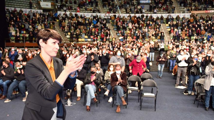 La portavoz nacional del BNG, Ana Pontón, en la XVII Asamblea Nacional de la formación frentista.
