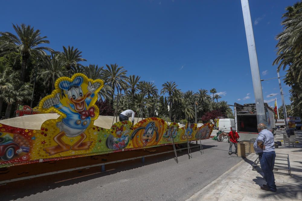 Montaje de la Feria Andaluza de Elche