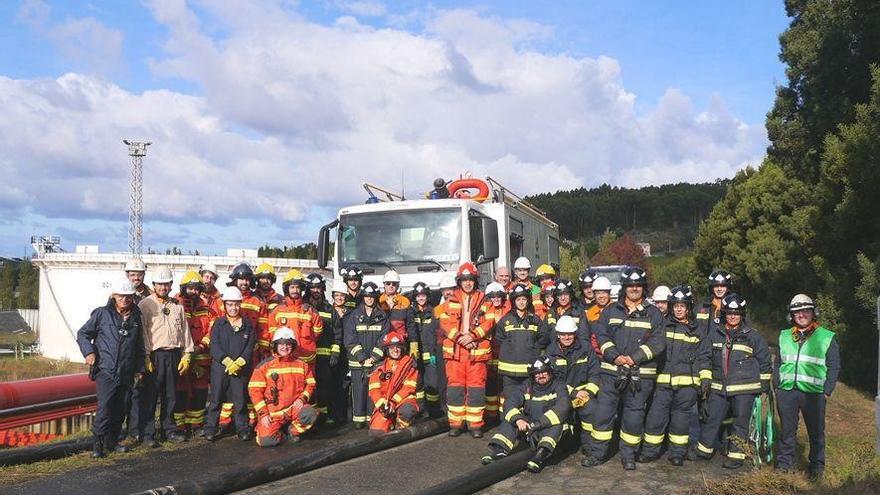 Simulacro de emergencia en la refinería