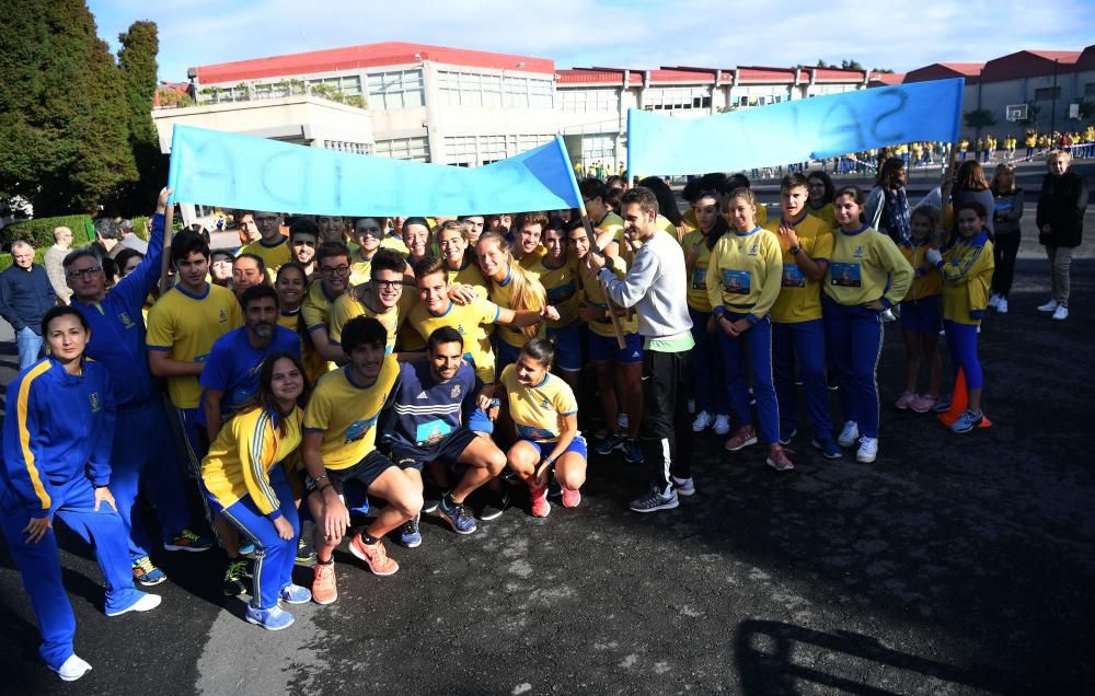 Carrera solidaria en el colegio Obradoiro.