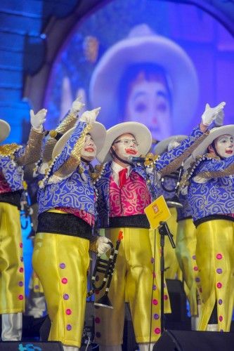 Final del concurso de murgas del Carnaval 2014. En la imagen, Los Nietos de Kika