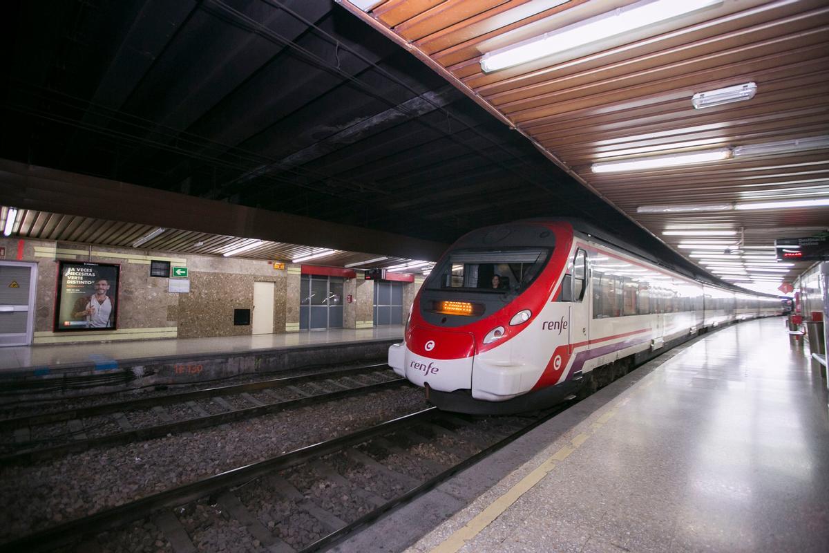 Estación de tren de Gandia.